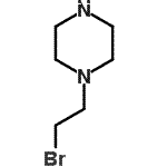 结构式 CAS# 89727-93-5, 1-(2-溴乙基)哌嗪