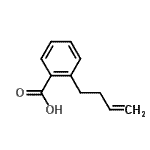 结构式 CAS# 89730-30-3, 2-(3-丁烯-1-基)苯甲酸