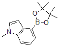 structure of CAS# 898289-06-0, 1-Methyl-1H-indole-4-boronic acid, pinacol ester;1-METHYL-1H-INDOLE-4-BORONIC ACID, PINACOL ESTER 97%1-METHYL-4-(4,4,5,5-TETRAMETHYL-1,3,2-DIOXABOROLAN-2-YL)-1H-INDOLE;1-METHYL-1H-INDOLE-4-BORONIC ACID, PINACOL ESTER 97%1-METHYL-4-(4,4,5,5-TETRAMETHYL-1,3,2-DIOXABOROLAN-2-YL)-1H-INDOLE;1-METHYL-4-(4,4,5,5-TETRAMETHYL-1,3,2-DIOXABOROLAN-2-YL)-1H-INDOLE