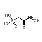 结构式 CAS# 89873-30-3, [2-(羟基氨基)-2-氧代乙基]膦酸