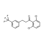 结构式 CAS# 898749-89-8, 1-(2,6-二氯苯基)-3-[3-(三氟甲基)苯基]-1-丙酮