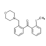 结构式 CAS# 898750-23-7, [2-(甲硫基)苯基][2-(4-吗啉基甲基)苯基]甲酮