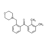 structure of CAS# 898750-44-2, (2,3-Dimethylphenyl)[2-(4-morpholinylmethyl)phenyl]methanone;2,3-Dimethyl-2'-morpholinomethyl benzophenone