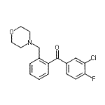 结构式 CAS# 898750-68-0, (3-氯-4-氟苯基)[2-(4-吗啉基甲基)苯基]甲酮