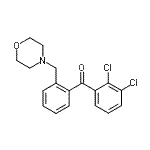 结构式 CAS# 898750-98-6, (2,3-二氯苯基)[2-(4-吗啉基甲基)苯基]甲酮