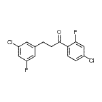 structure of CAS# 898751-20-7, 3-(3-Chloro-5-fluorophenyl)-1-(4-chloro-2-fluorophenyl)-1-propanone;4'-chloro-3-(3-chloro-5-fluorophenyl)-2'-fluoropropiophenone