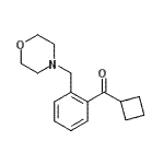 structure of CAS# 898751-33-2, Cyclobutyl[2-(4-morpholinylmethyl)phenyl]methanone;Cyclobutyl 2-(morpholinomethyl)phenyl ketone