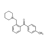 结构式 CAS# 898751-71-8, (4-甲基苯基)[2-(1-哌啶基甲基)苯基]甲酮