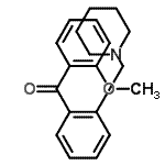 结构式 CAS# 898751-74-1, (2-甲氧基苯基)[2-(1-哌啶基甲基)苯基]甲酮