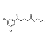 structure of CAS# 898751-87-6, Ethyl 5-(3,5-dichlorophenyl)-5-oxopentanoate;ethyl 5-(3,5-dichlorophenyl)-5-oxovalerate