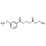 结构式 CAS# 898751-99-0, 乙基5-(3-甲氧基苯基)-5-氧代戊酸酯