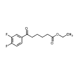 结构式 CAS# 898752-26-6, 乙基6-(3,4-二氟苯基)-6-氧代己酸酯