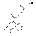 structure of CAS# 898752-88-0, Ethyl 5-oxo-5-(9-phenanthryl)pentanoate;Ethyl 5-oxo-5-(9-Phenanthryl)valerate