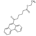 structure of CAS# 898752-90-4, Ethyl 6-oxo-6-(9-phenanthryl)hexanoate;Ethyl 6-oxo-6-(9-Phenanthryl)hexanoate