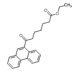 structure of CAS# 898752-92-6, Ethyl 7-oxo-7-(9-phenanthryl)heptanoate;Ethyl 7-oxo-7-(9-Phenanthryl)heptanoate