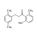 structure of CAS# 898753-57-6, 3-(2,5-Dimethylphenyl)-1-(2,6-dimethylphenyl)-1-propanone;2',6'-dimethyl-3-(2,5-dimethylphenyl)propiophenone
