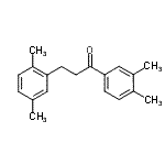 structure of CAS# 898753-60-1, 3-(2,5-Dimethylphenyl)-1-(3,4-dimethylphenyl)-1-propanone;3',4'-dimethyl-3-(2,5-dimethylphenyl)propiophenone