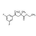 结构式 CAS# 898753-62-3, 乙基4-(3,5-二氟苯基)-2,2-二甲基-4-氧代丁酸酯