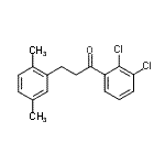 structure of CAS# 898753-96-3, 1-(2,3-Dichlorophenyl)-3-(2,5-dimethylphenyl)-1-propanone;2',3'-dichloro-3-(2,5-dimethylphenyl)propiophenone