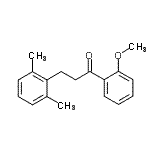 structure of CAS# 898754-32-0, 3-(2,6-Dimethylphenyl)-1-(2-methoxyphenyl)-1-propanone;3-(2,6-dimethylphenyl)-2'-methoxypropiophenone