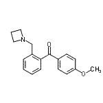 structure of CAS# 898754-41-1, [2-(1-Azetidinylmethyl)phenyl](4-methoxyphenyl)methanone;2-azetidinomethyl-4'-methoxybenzophenone