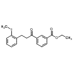 structure of CAS# 898754-42-2, Ethyl 3-{3-[2-(methylsulfanyl)phenyl]propanoyl}benzoate;3'-carboethoxy-3-(2-thiomethylphenyl)propiophenone