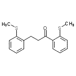 structure of CAS# 898754-48-8, 1,3-Bis[2-(methylsulfanyl)phenyl]-1-propanone;2'-thiomethyl-3-(2-thiomethylphenyl)propiophenone