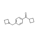 结构式 CAS# 898757-12-5, [4-(1-氮杂环丁基甲基)苯基](环丁基)甲酮