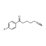 structure of CAS# 898767-09-4, 6-(4-Fluorophenyl)-6-oxohexanenitrile;6-(4-fluorophenyl)-6-oxohexanenitrile
