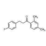 structure of CAS# 898768-28-0, 1-(2,4-Dimethylphenyl)-3-(4-fluorophenyl)-1-propanone;2',4'-dimethyl-3-(4-fluorophenyl)propiophenone