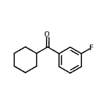 结构式 CAS# 898769-09-0, 环己基(3-氟苯基)甲酮