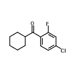结构式 CAS# 898769-39-6, (4-氯-2-氟苯基)(环己基)甲酮
