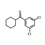 structure of CAS# 898769-51-2, Cyclohexyl(3,5-dichlorophenyl)methanone;Cyclohexyl 3,5-dichlorophenyl ketone