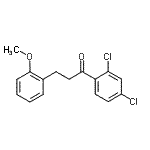 structure of CAS# 898770-51-9, 1-(2,4-Dichlorophenyl)-3-(2-methoxyphenyl)-1-propanone;2',4'-dichloro-3-(2-methoxyphenyl)propiophenone