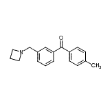 结构式 CAS# 898771-25-0, [3-(1-氮杂环丁基甲基)苯基](4-甲基苯基)甲酮