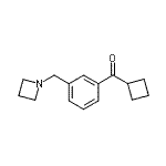 结构式 CAS# 898772-36-6, [3-(1-氮杂环丁基甲基)苯基](环丁基)甲酮