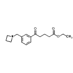 结构式 CAS# 898772-48-0, 乙基5-[3-(1-氮杂环丁基甲基)苯基]-5-氧代戊酸酯