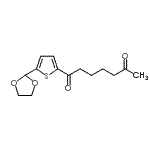 结构式 CAS# 898772-68-4, 1-[5-(1,3-二氧戊环-2-基)-2-噻吩基]-1,6-庚烷二酮