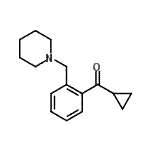 结构式 CAS# 898773-83-6, 环丙基[2-(1-哌啶基甲基)苯基]甲酮