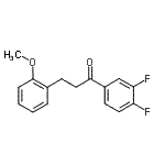 结构式 CAS# 898774-13-5, 1-(3,4-二氟苯基)-3-(2-甲氧基苯基)-1-丙酮