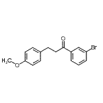 结构式 CAS# 898775-72-9, 1-(3-溴苯基)-3-(4-甲氧基苯基)-1-丙酮