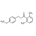 结构式 CAS# 898775-86-5, 1-(2,6-二甲基苯基)-3-(4-甲氧基苯基)-1-丙酮