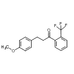 结构式 CAS# 898776-02-8, 3-(4-甲氧基苯基)-1-[2-(三氟甲基)苯基]-1-丙酮