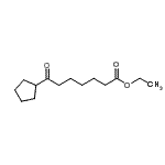 结构式 CAS# 898776-06-2, 乙基7-环戊基-7-氧代庚酸酯