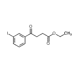 结构式 CAS# 898777-24-7, 乙基4-(3-碘苯基)-4-氧代丁酸酯