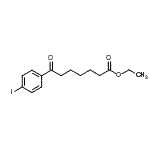 结构式 CAS# 898777-45-2, 乙基7-(4-碘苯基)-7-氧代庚酸酯