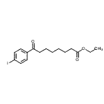 结构式 CAS# 898777-48-5, 乙基8-(4-碘苯基)-8-氧代辛酸酯