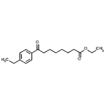 结构式 CAS# 898778-32-0, 乙基8-(4-乙基苯基)-8-氧代辛酸酯