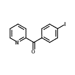 结构式 CAS# 898779-82-3, (4-碘苯基)(2-吡啶基)甲酮