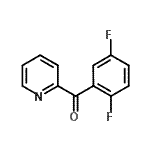 结构式 CAS# 898780-21-7, (2,5-二氟苯基)(2-吡啶基)甲酮